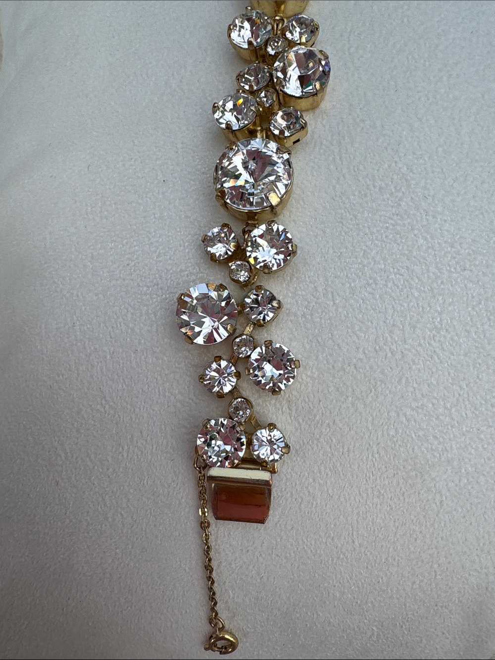 Sorrelli Clear Crystal Cluster Gold Bracelet - Picture 5 of 6